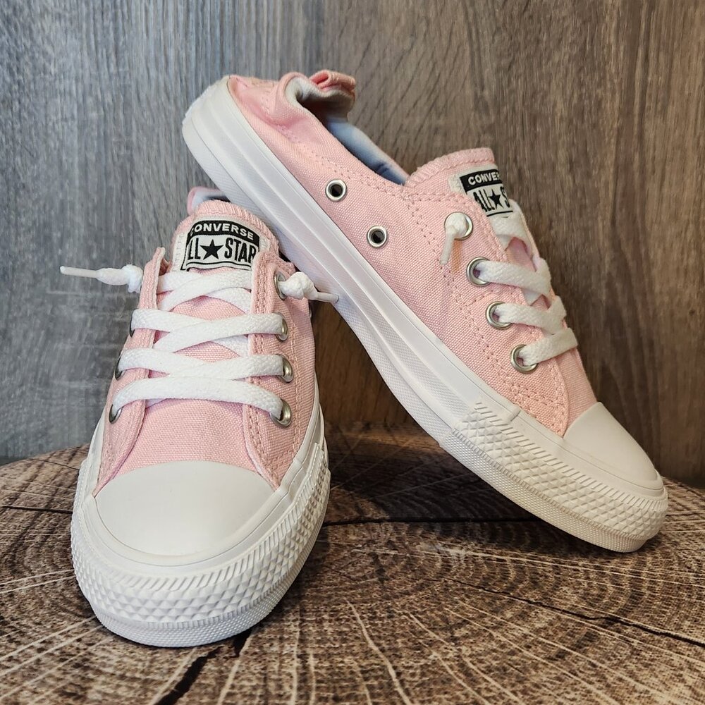 Custom Chuck Taylor All Star Shoreline Slip Size 7 in Pink